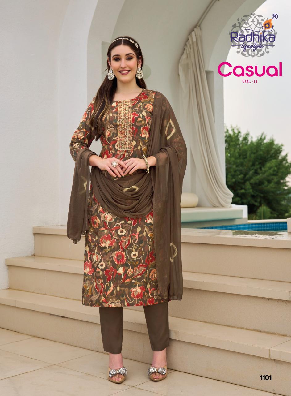 Radhika Lifestyle Casual Vol 11 Catalog ethnic wear kurtis wholesale - Sanvari Fashion