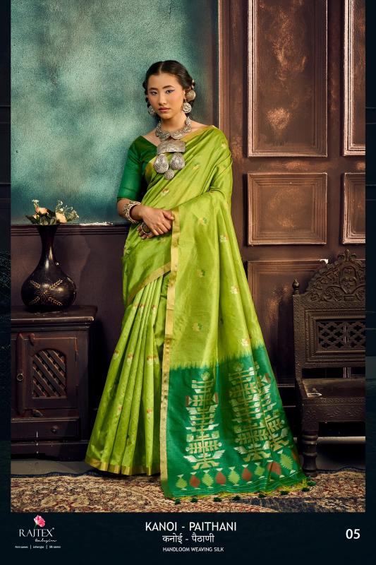 Rajtex Kanoi Paithani catalog handloom sarees wholesale market - Sanvari Fashion