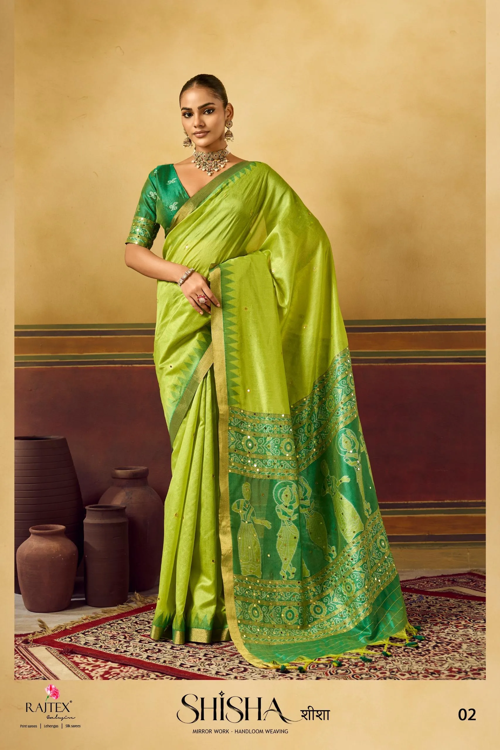 Rajtex Shisha catalog handloom sarees wholesale - Sanvari Fashion
