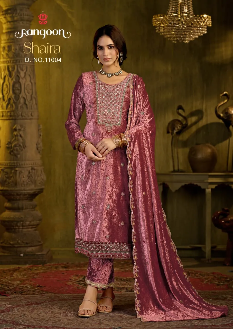 Rangoon Shaira catalog salwar kameez wholesale market in ahmedabad - Sanvari Fashion