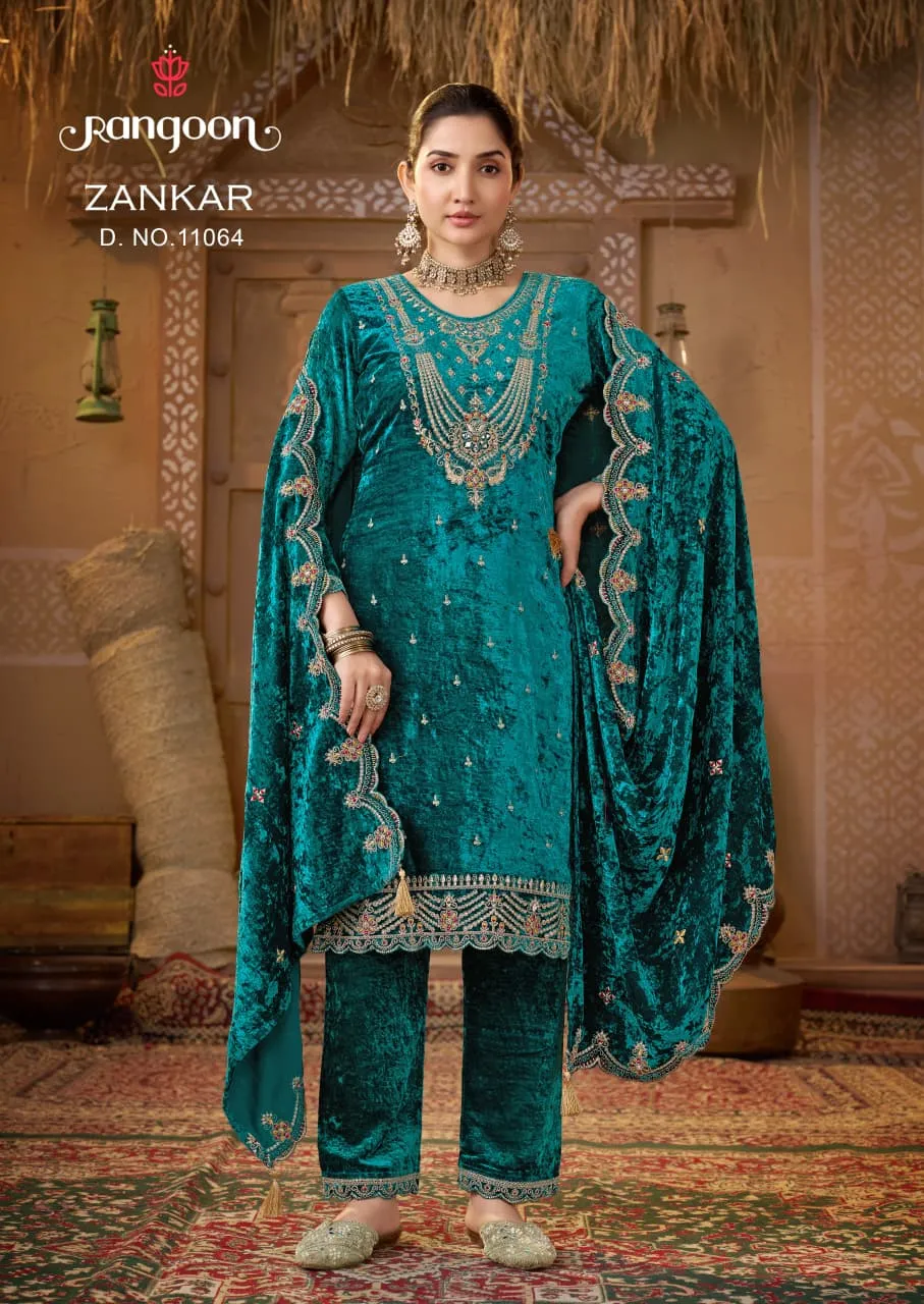 Rangoon Zankar catalog surat wholesale winter kurtis - Sanvari Fashion
