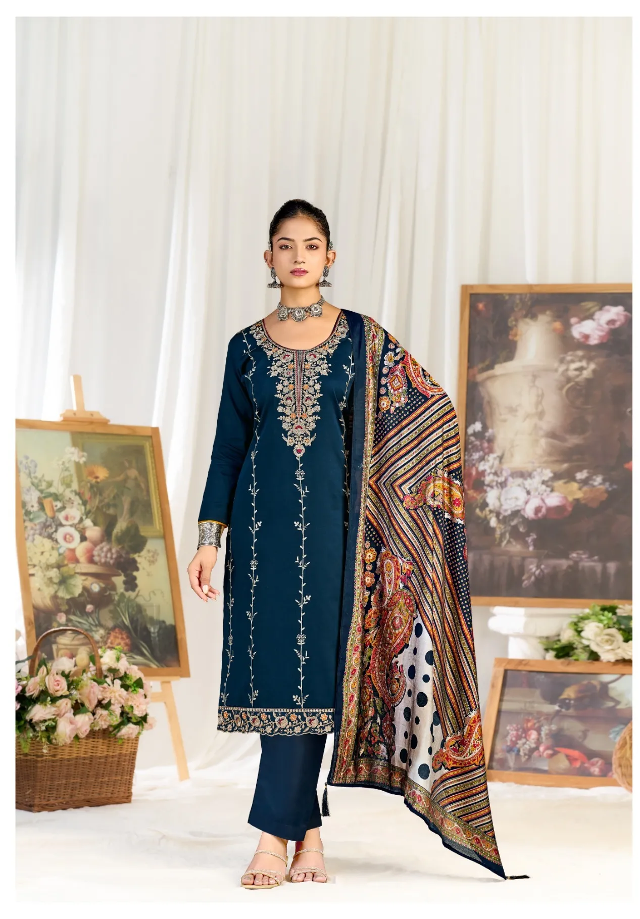 Riaz Arts Zeenat vol 1 catalog sai dress materials surat gujarat - Sanvari Fashion