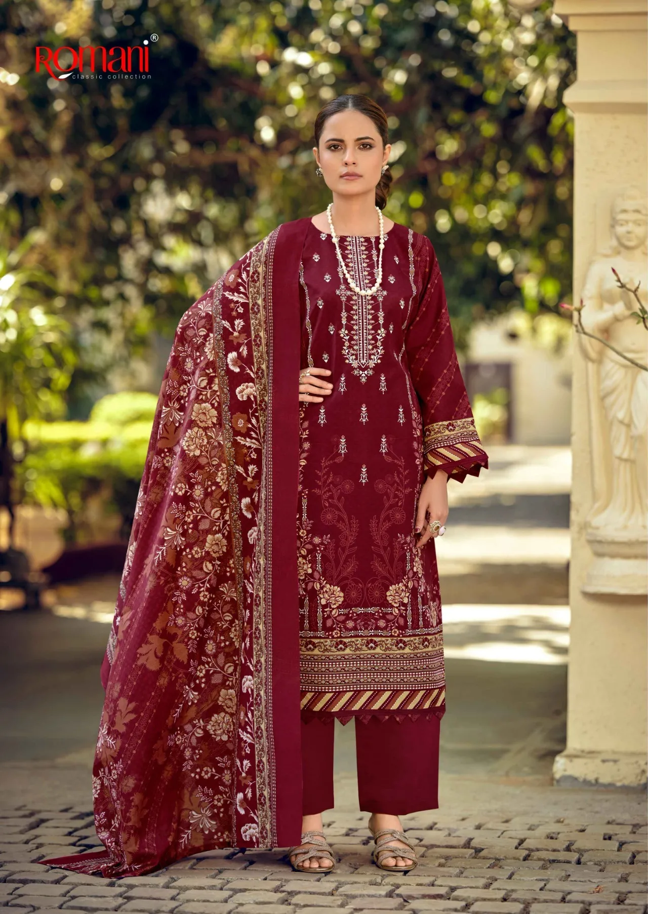 Romani Needle Wonder Vol 16 Nx catalog harra dress materials in surat - Sanvari Fashion
