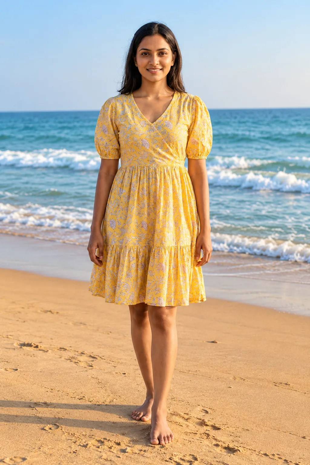 Sabella Cotton vol 784 catalogÂ Puff sleeve frock for women - Sanvari Fashion