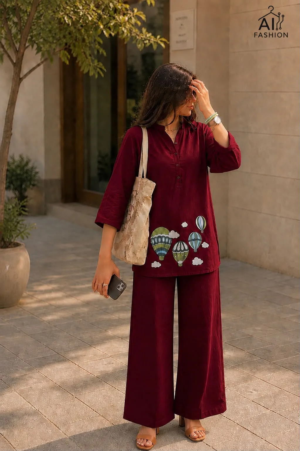 Sabella Hot Air Balloon catalog winter co ord set wholesale - Sanvari Fashion