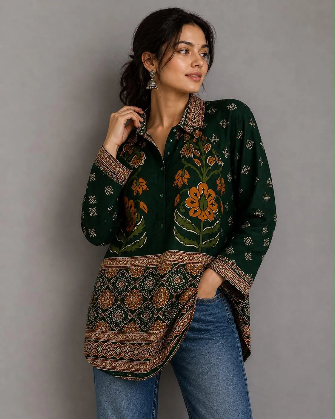 Sabella Pure Natural Crep vol 1 catalog Ladies Shirt Wholesale - Sanvari Fashion