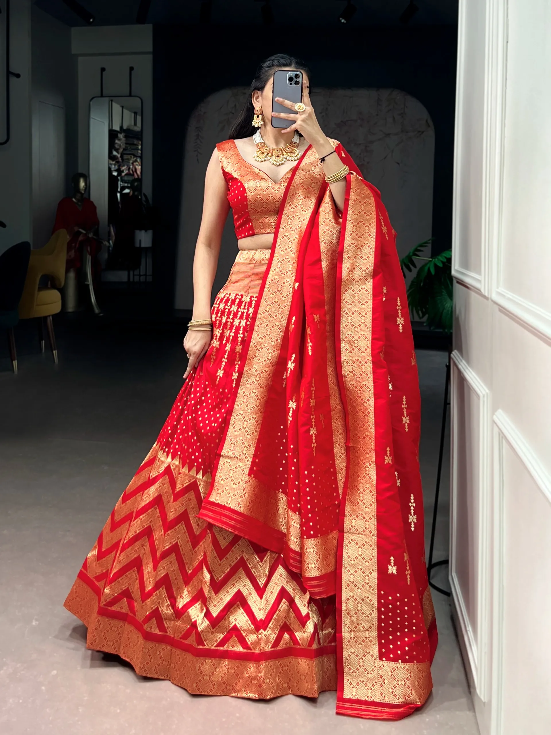 Sabella Regal Banarasi catalog gajiwala lehenga wholesale - Sanvari Fashion