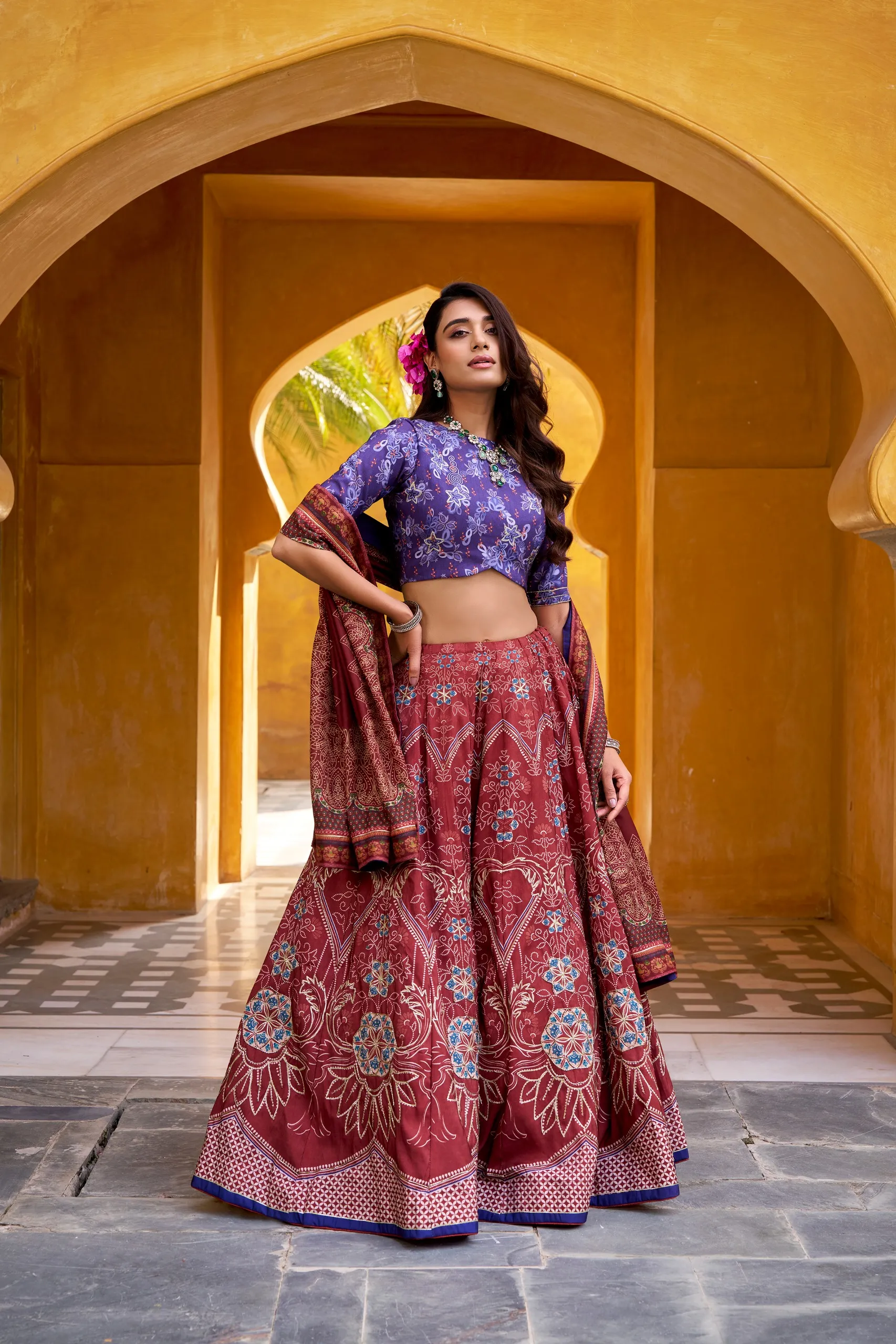 Sabella Vaishali silk catalog dulhan lehenga wholesale - Sanvari Fashion