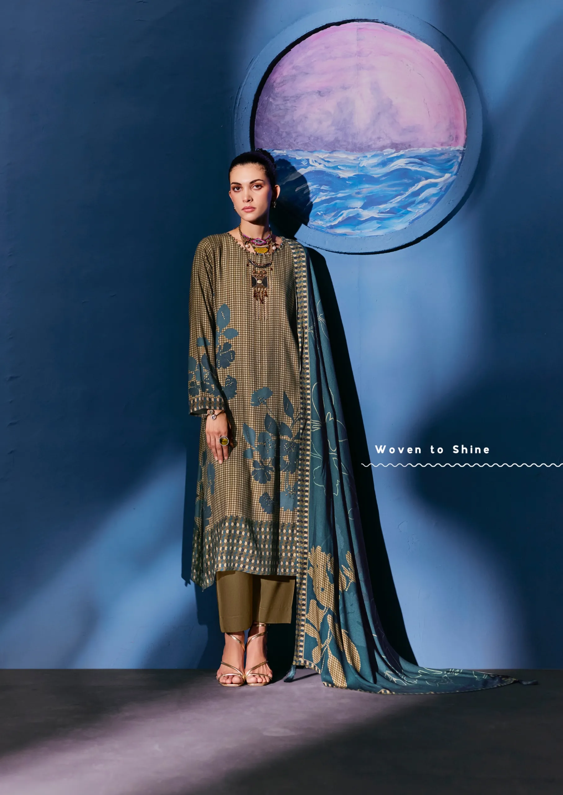  Sadhana Fashion Celestial Weave catalog online wholesale pakistani wedding salwar kameez - Sanvari Fashion