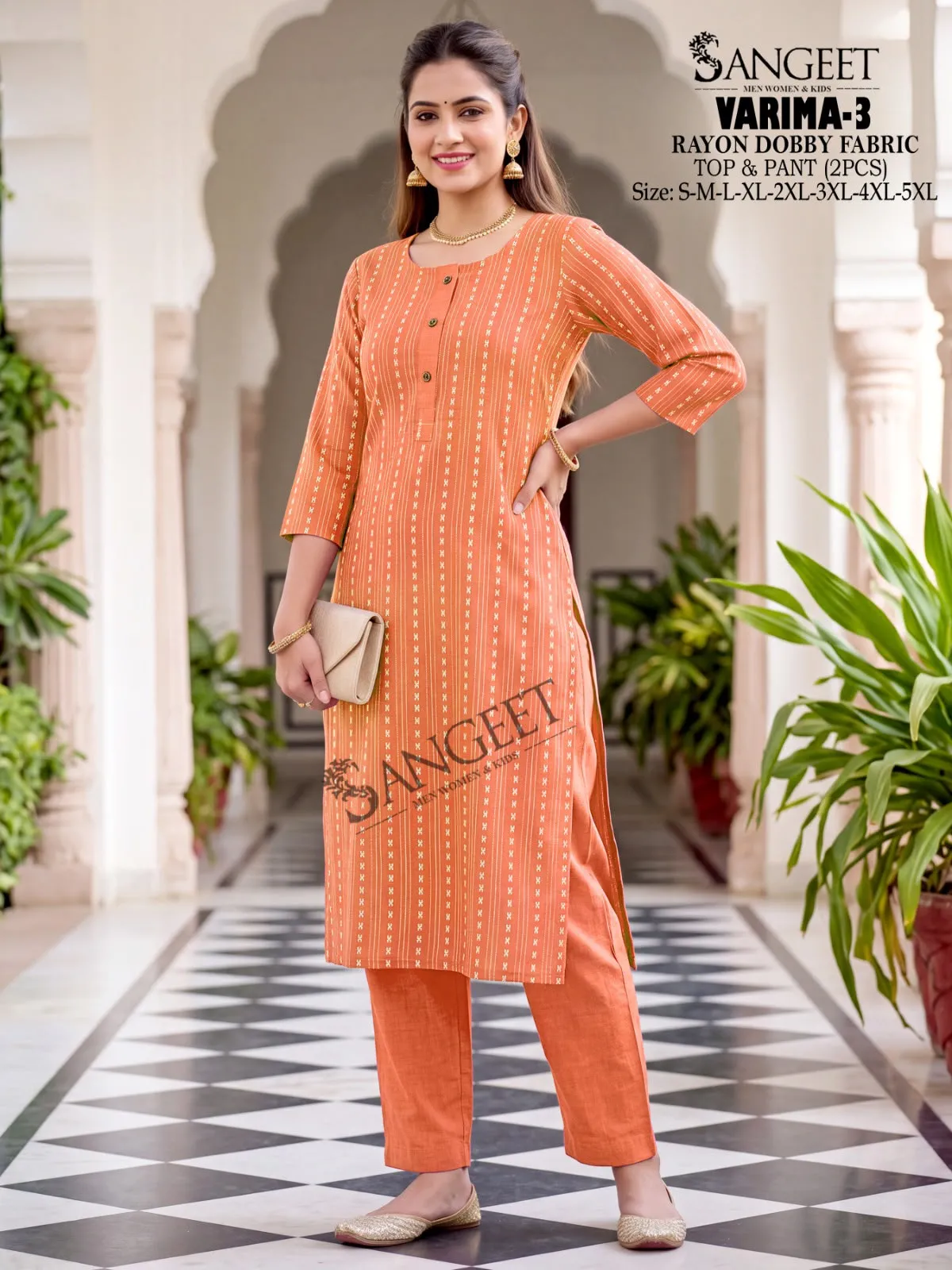 Sangeet Varima Vol 3 Nx catalog rayon kurti meteriale wholesale - Sanvari Fashion