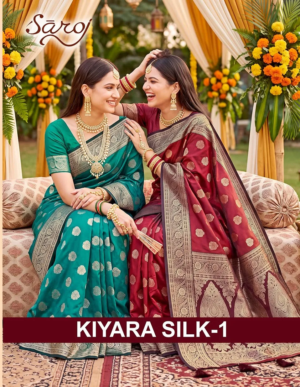 Saroj Kiyara silk vol.1 Soft silk saree in surat price wholesale - Sanvari Fashion