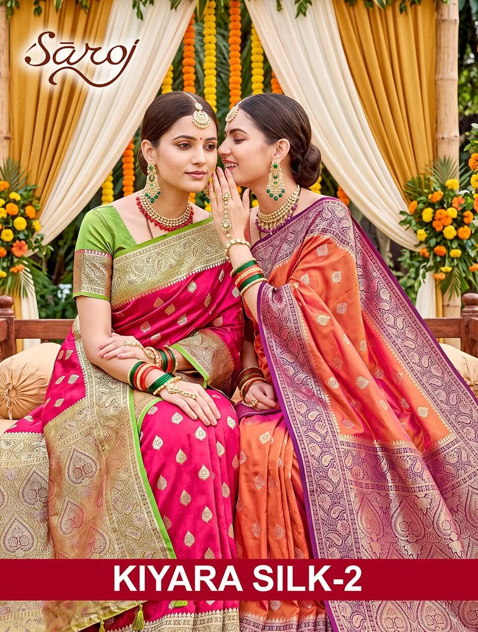 Saroj Kiyara silk vol.2 Soft silk saree in surat price wholesale - Sanvari Fashion