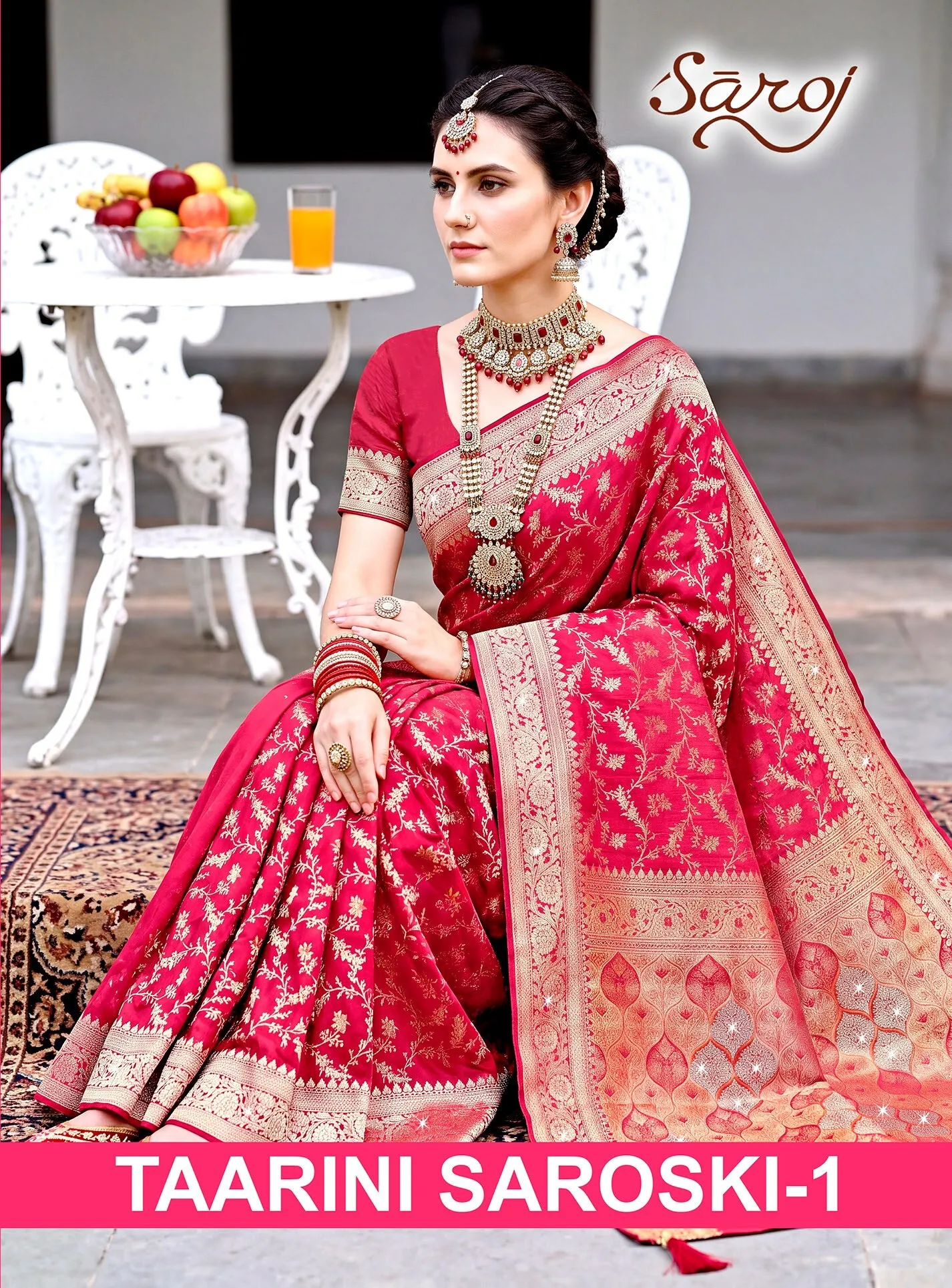 Saroj Taarini saroski vol.1 Silk saree in surat with price wholesale - Sanvari Fashion