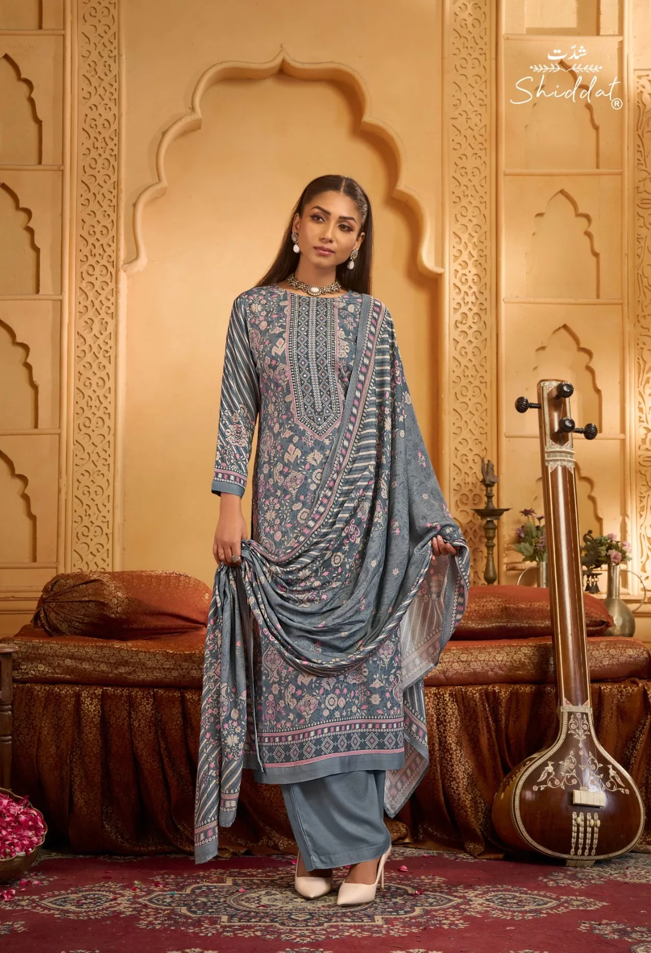 Shiddat Calista 106 catalog indian salwar kameez wholesale uk - Sanvari Fashion