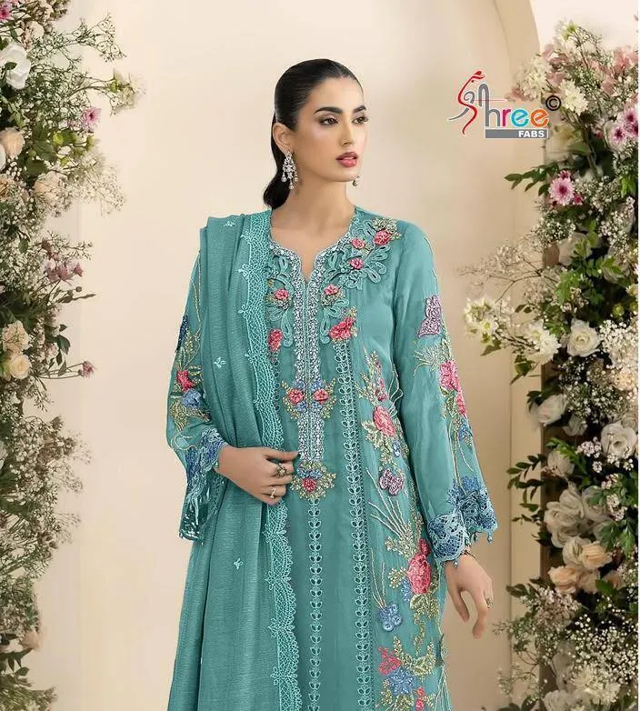 Shree Fabs 2676 catalog wholesale pakistani suits in chennai - Sanvari Fashion