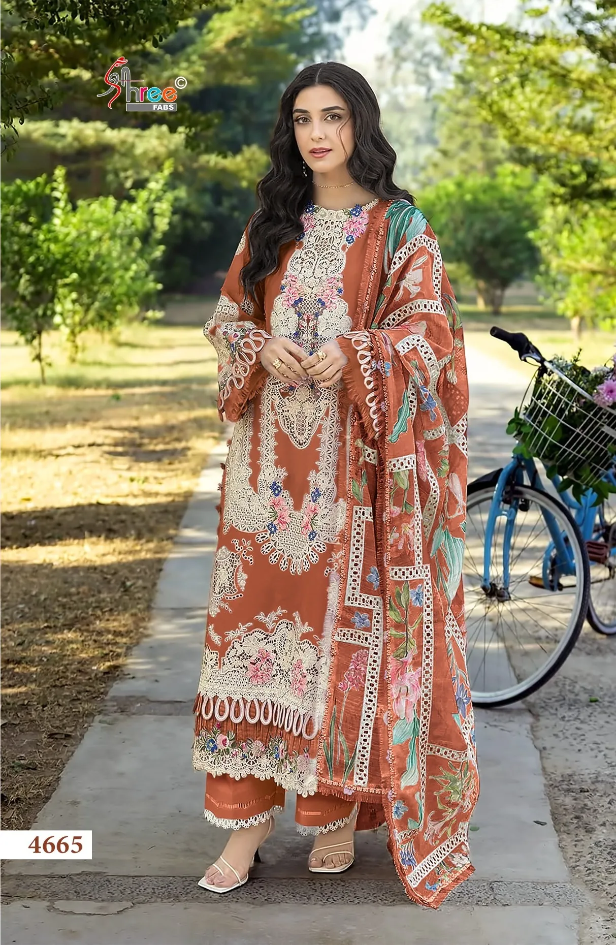 Shree Fabs Elaf Premium vol 4 catalog Chiffon Dupatta pakistani suits wholesale india - Sanvari Fashion
