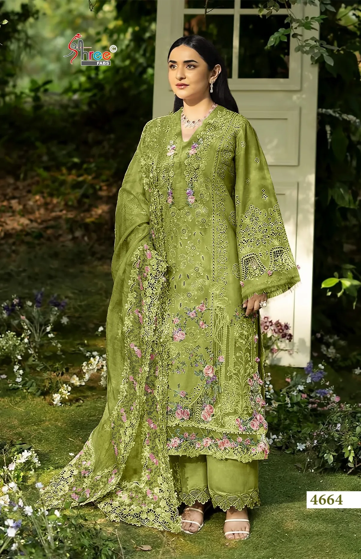 Shree Fabs Elaf Premium vol 4 catalog Cotton Dupatta pakistani suits at wholesale price in delhi - Sanvari Fashion