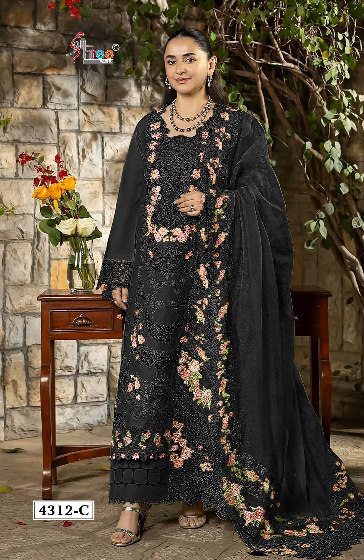 Shree Fabs Elaf Premium vol 4 D 4312 catalog pakistani suits wholesale in bangladesh - Sanvari Fashion