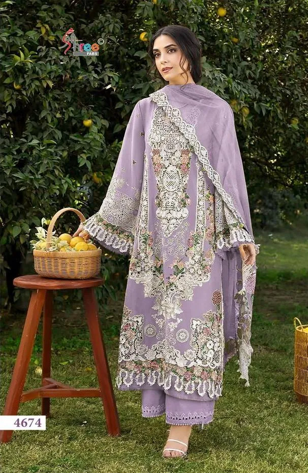 Shree Fabs Elaf Premium vol 5 catalog Chiffon DupattaÂ unstitched pakistani suits wholesale - Sanvari Fashion