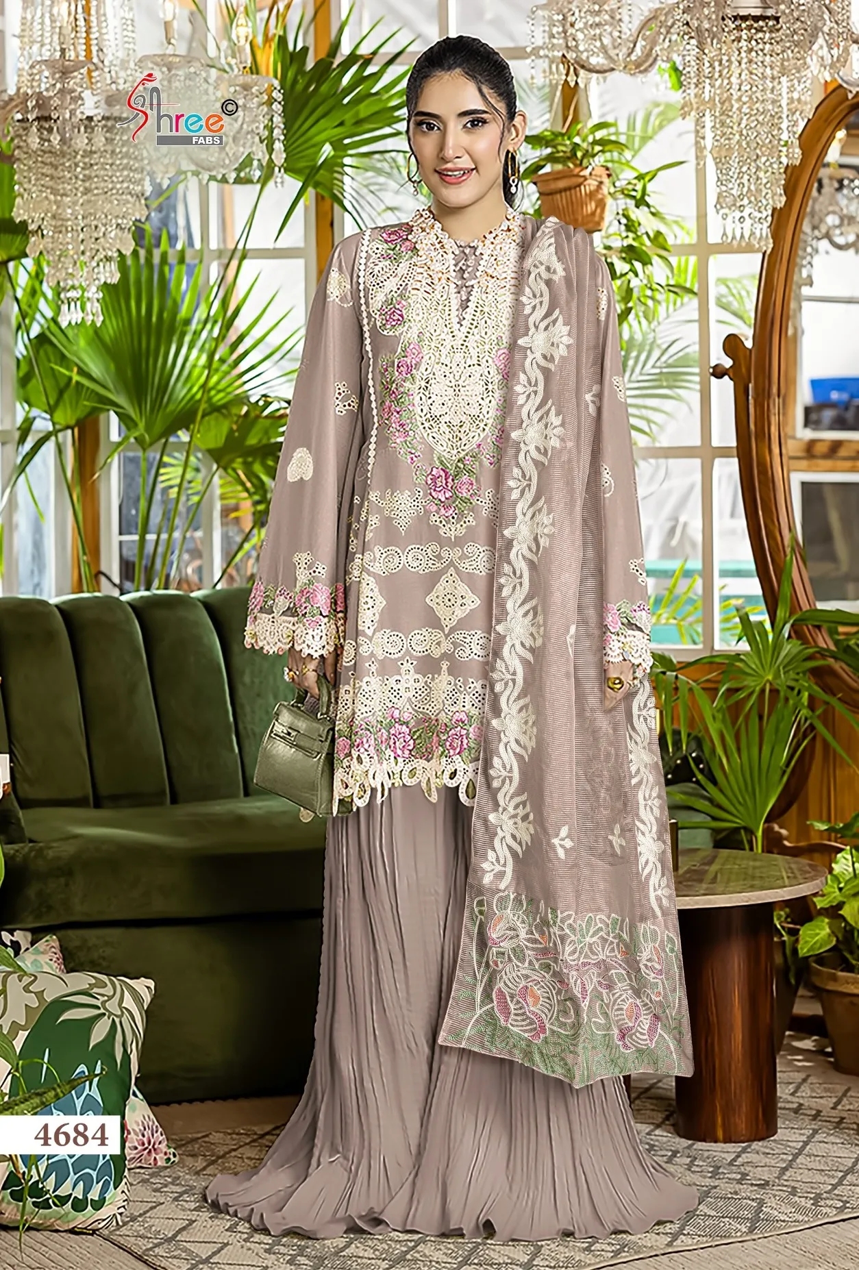 Shree Fabs Elaf Premium vol 6 catalog ChiffonÂ Dupatta wholesale pakistani suits in chennai - Sanvari Fashion
