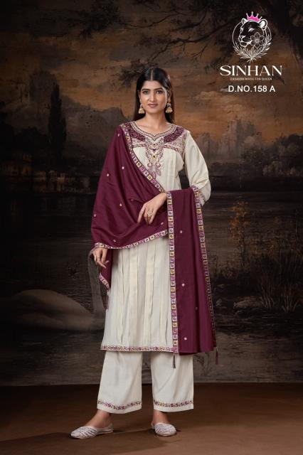 Sinhan 158 catalog best designer kurtis mumbai wholesale - Sanvari Fashion