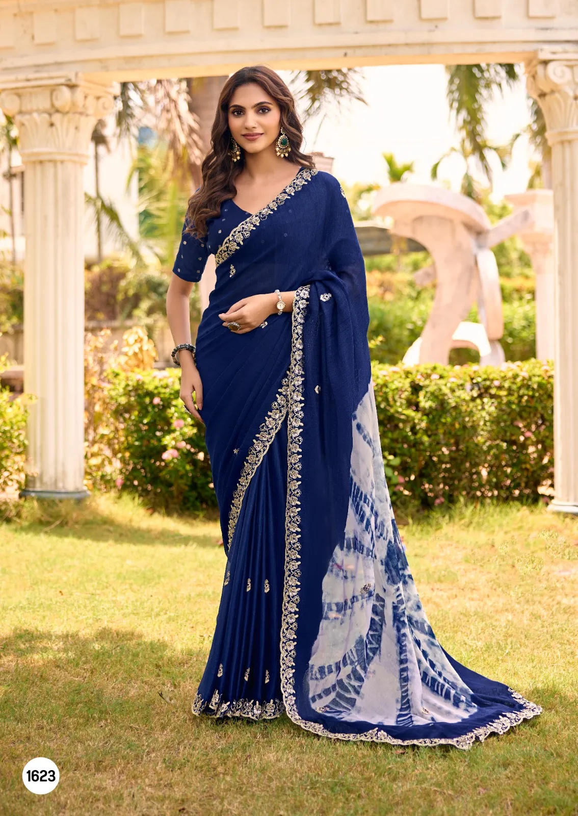 Stavan Jeyu catalog pure chiffon sarees wholesale - Sanvari Fashion