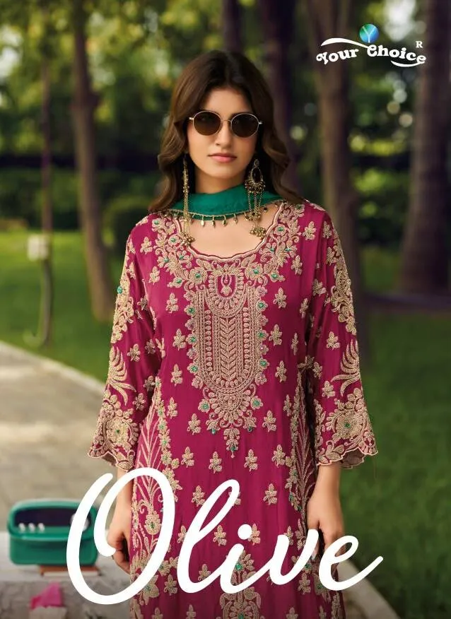 Your Choice Olive catalog wholesale salwar kameez suppliers in surat - Sanvari Fashion
