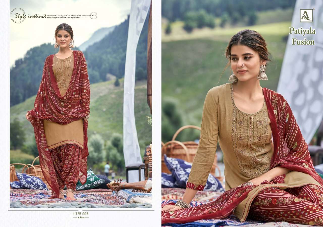 Alok Patiyala Fusion vol 2 Online wholesale ladies Dress materials