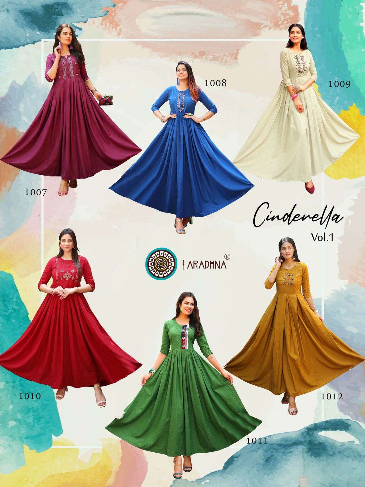 Aradhna Cinderella vol 1 Long Buy Designer Anarkalis for Women Catalog