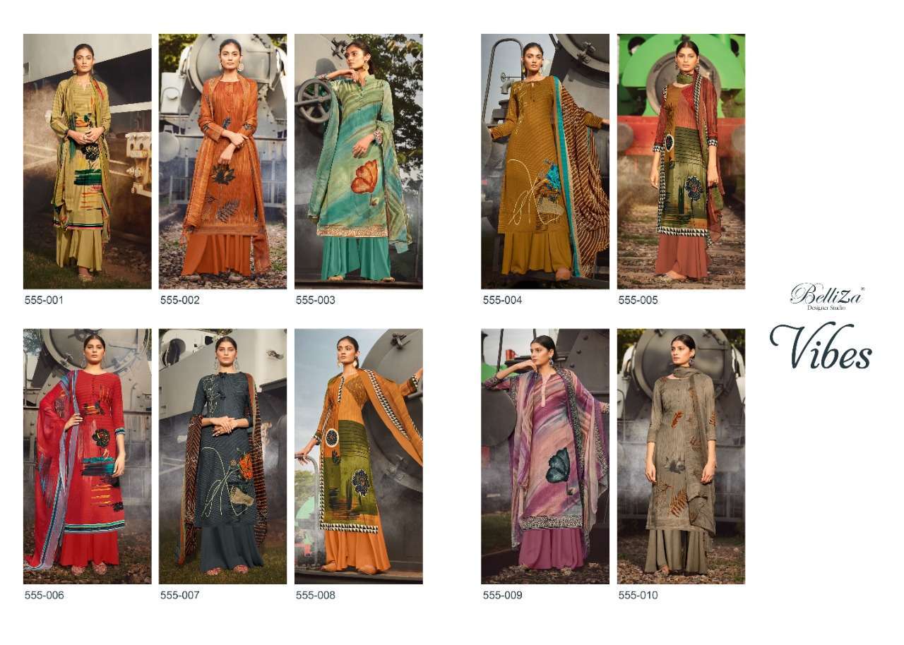 Belliza Vibes Buy wholesale Designer Dress Material Catalog