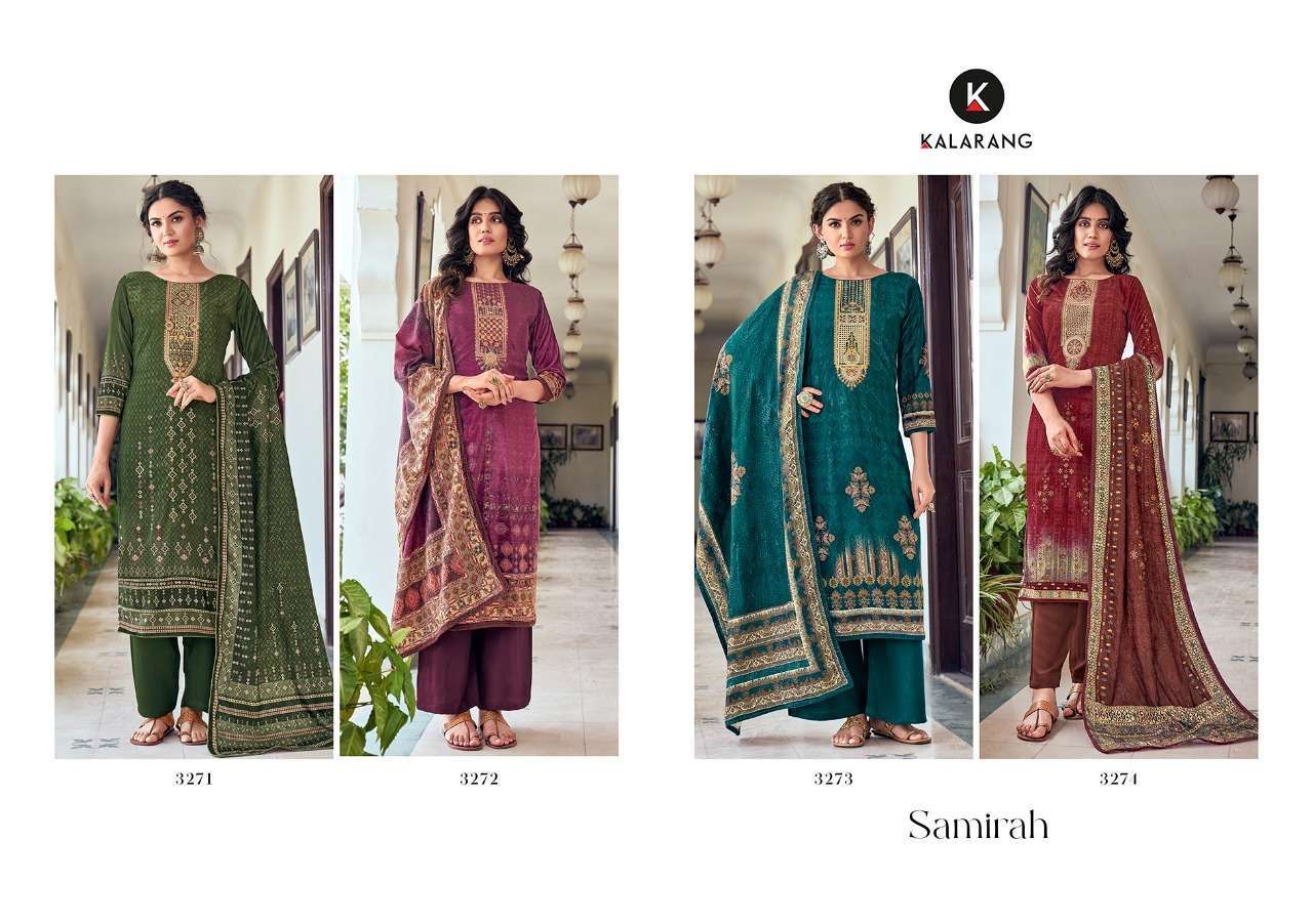 Kalarang Samirah Velvet Digital Print With Work Salwar Suits Catalog