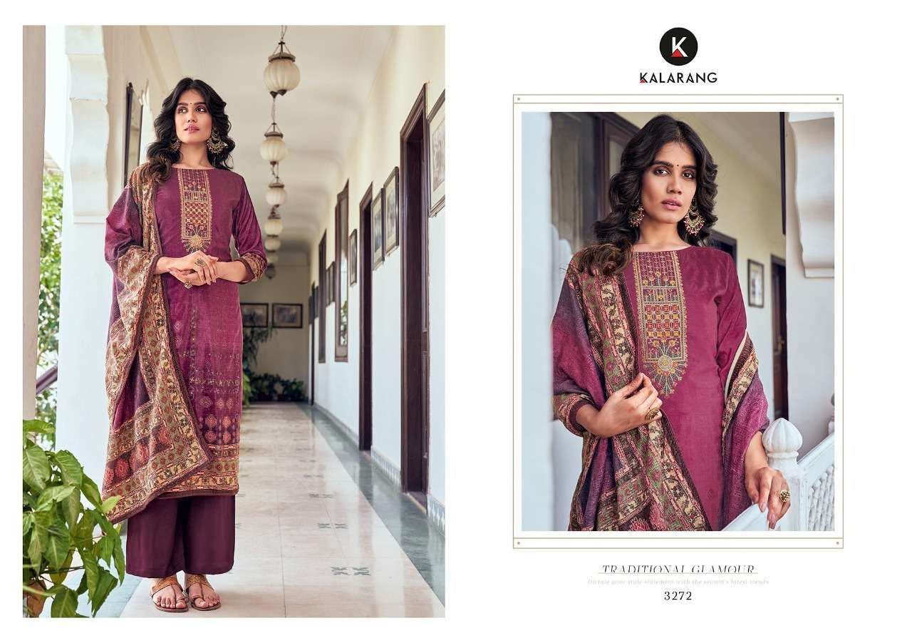 Kalarang Samirah Velvet Digital Print With Work Salwar Suits Catalog