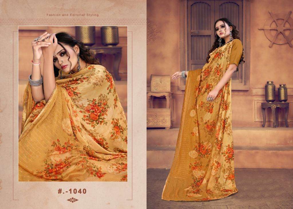 Alveera casual wear sarees catalog
