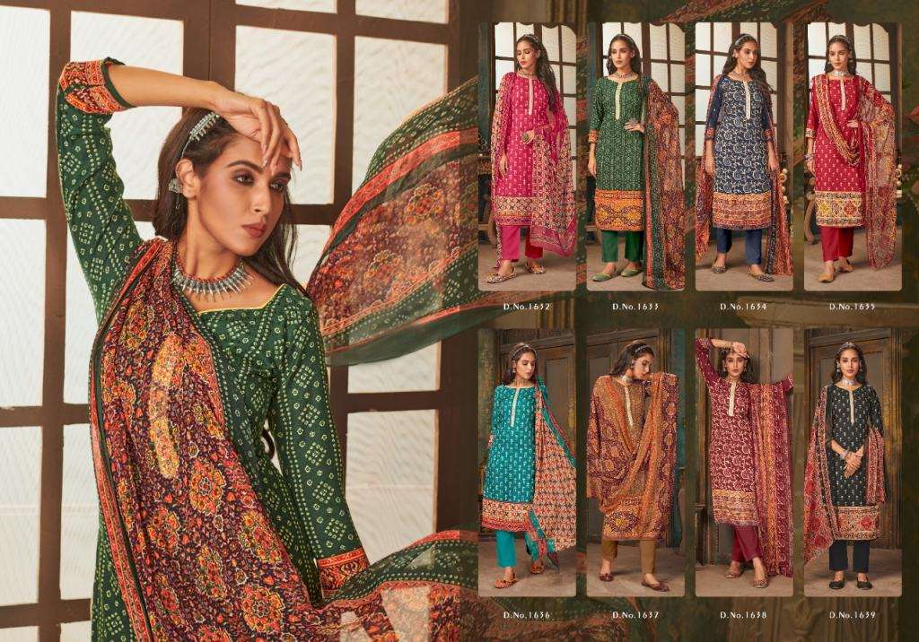 Bipson Phulkari pashmina Low Rate Dress Material catalog
