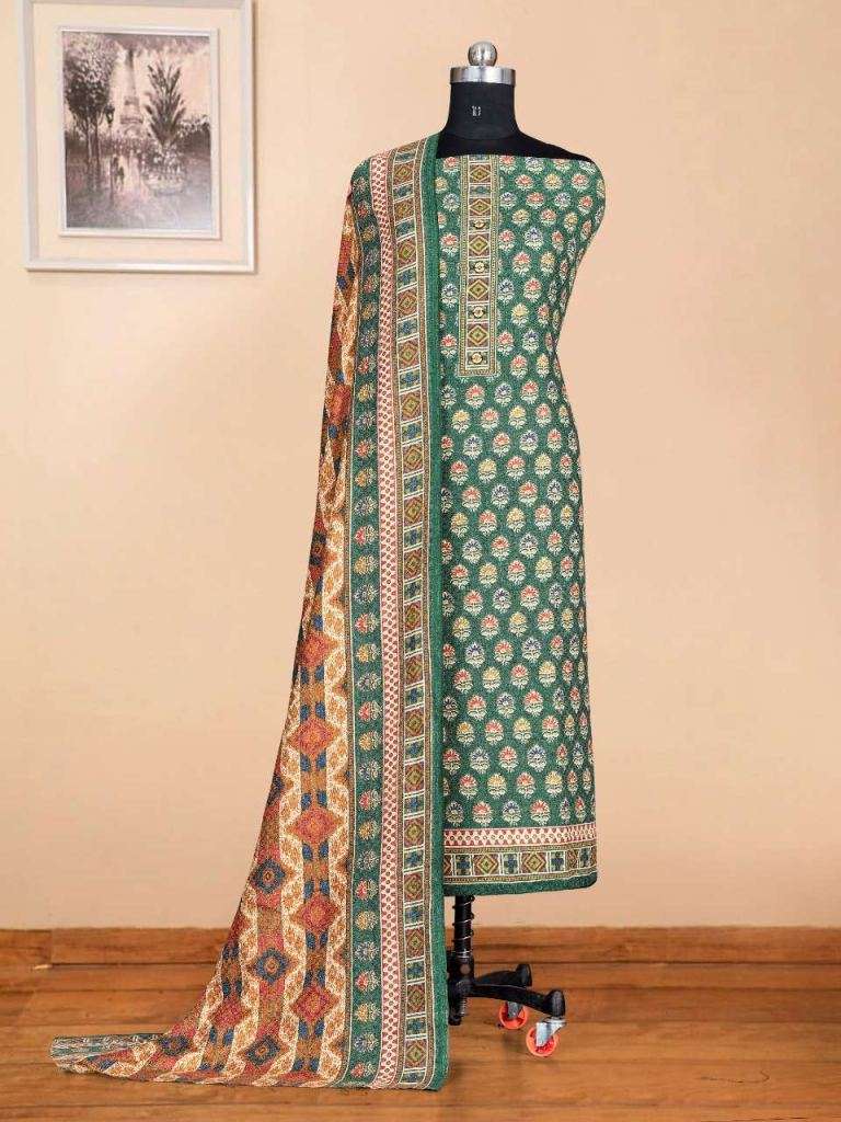 Bipson Safari 1601 Pashmina Print With Work Dress Material