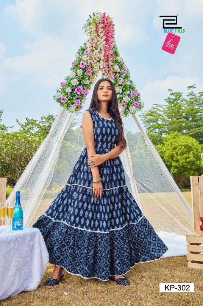 Blue Hills Kitty Party Vol 3  Long Gown Style Kurtis Catalog