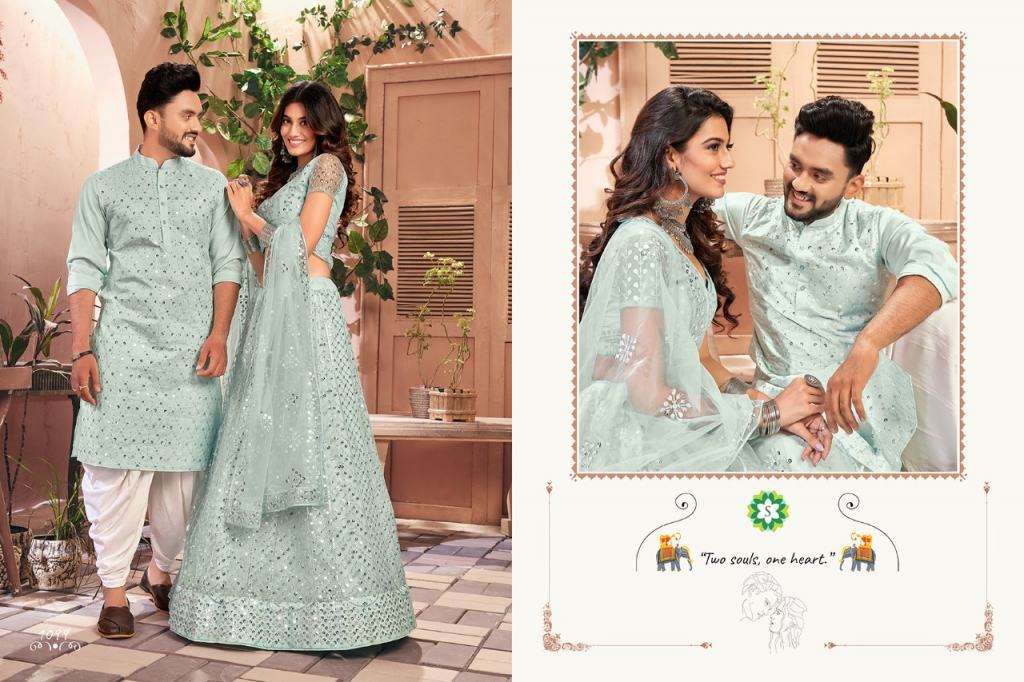 Couple wear of Shee Star Lehenga Choli & Kurta Wedding Wear Couple Combo Wholesale