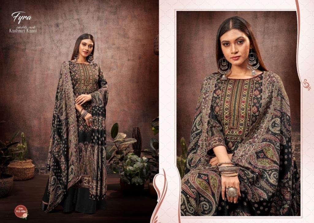 Fyra Kashmirl Kaani Wool Spun Pashmina collection