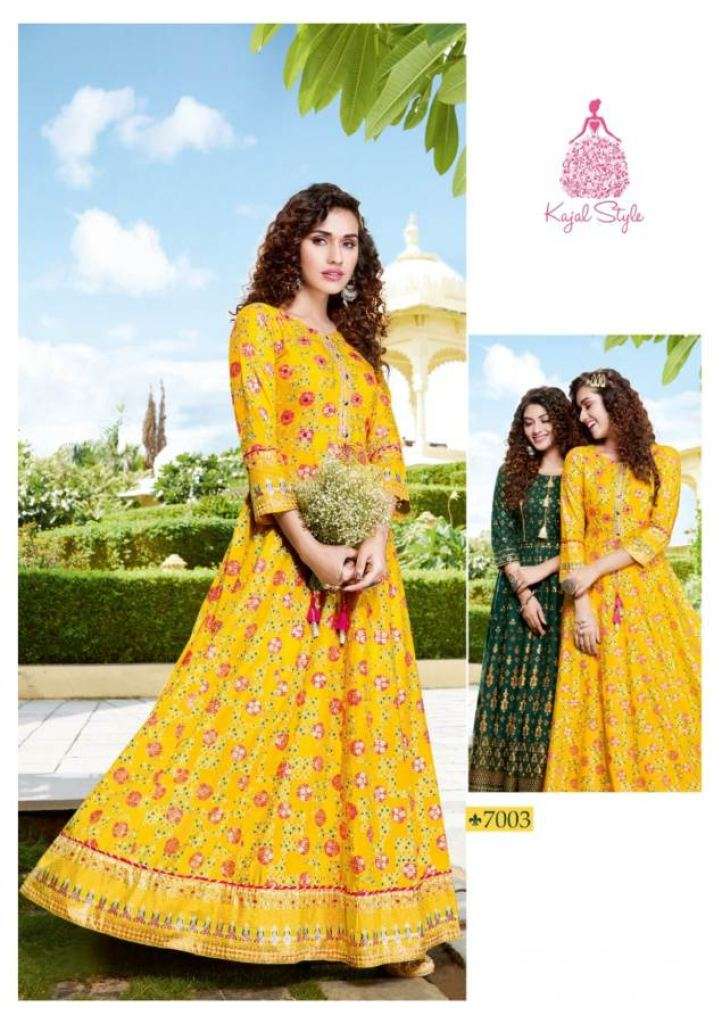 Kajal Style Fashion Colourbar vol 6 Designer Anarkali Long Kurti