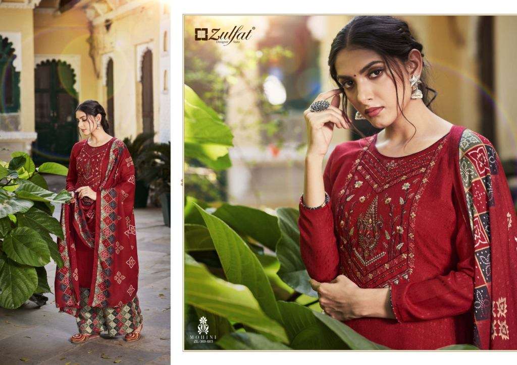 Zulfat Mohini Pashmina Print Dress Material catalog
