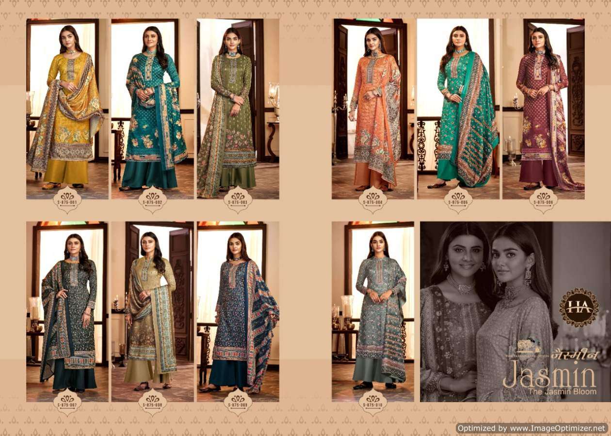 Harshit Jasmin Digital Printed Wool Pashmina catalog 