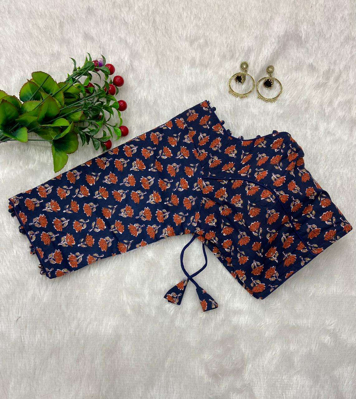 Ajrak Printed readymade blouse collection
