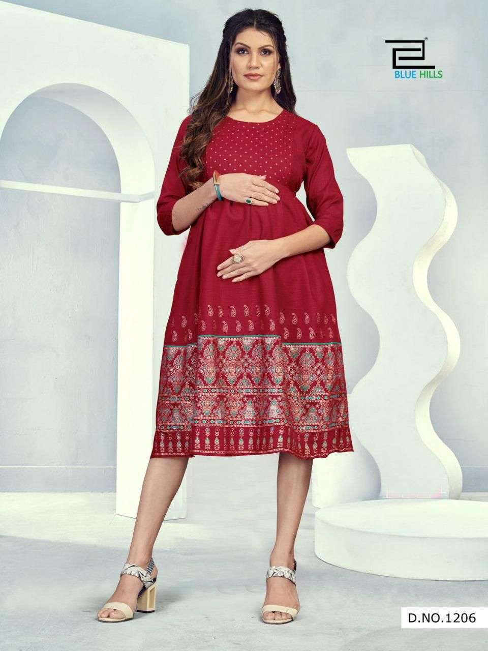 Dresszip Launching With Different Elegant Gown Style Kurtis Vidhya Vol 1