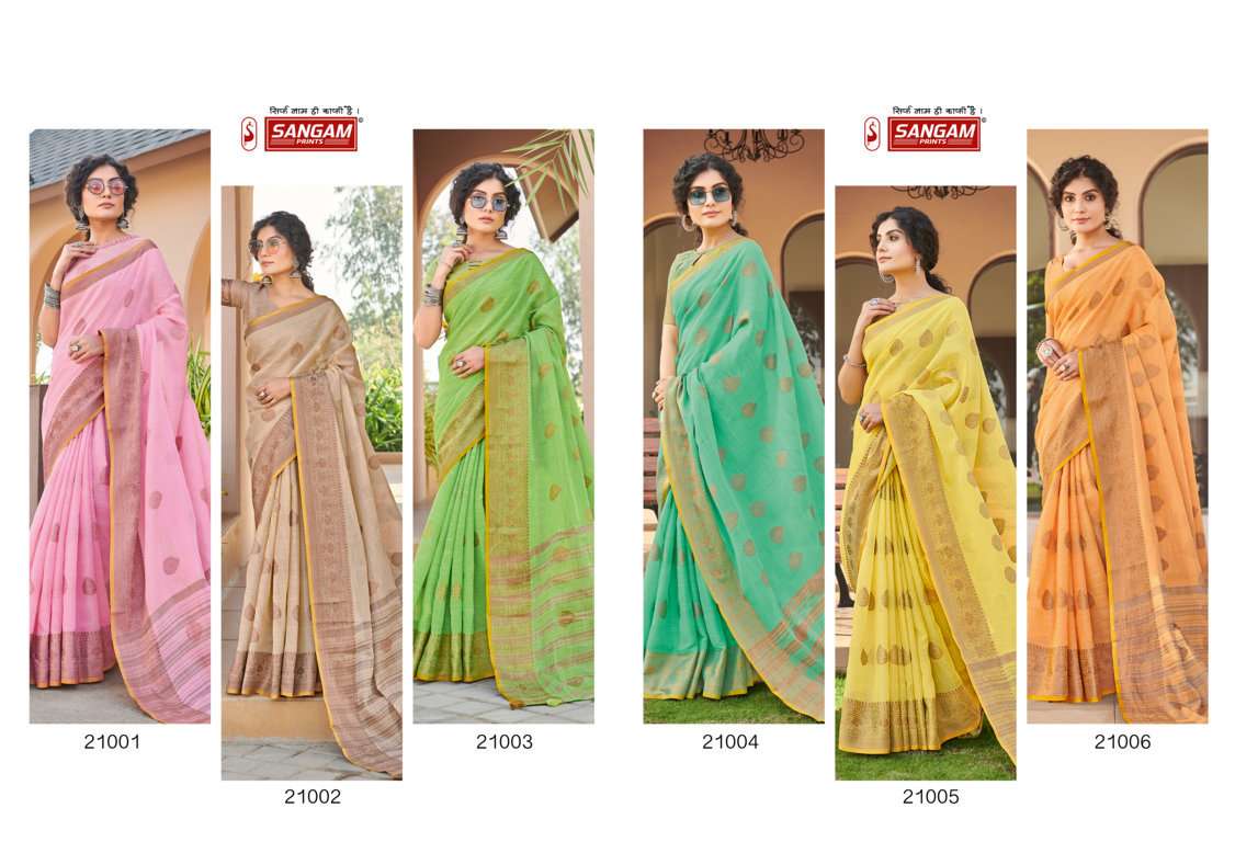 Sangam Amrapali Festive Wear Cotton Sarees Catalog