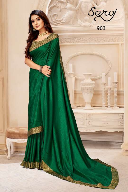 Saroj Kalpana Festive Wear Vichitra Silk Sarees Catalog