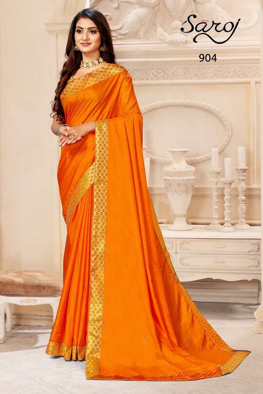Saroj Kalpana Festive Wear Vichitra Silk Sarees Catalog