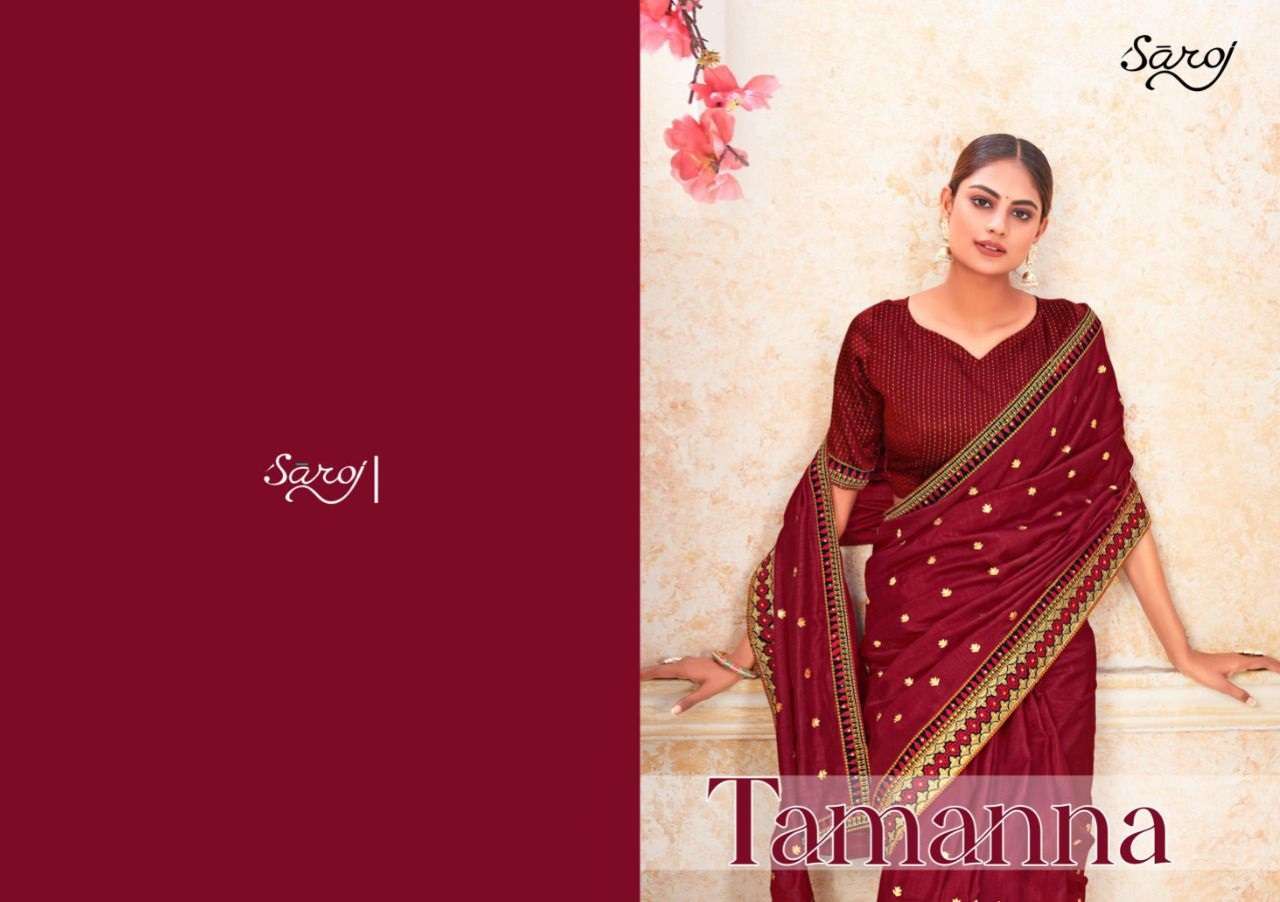 Saroj Tamanna Festive Wear Khumari Silk Sarees Catalog