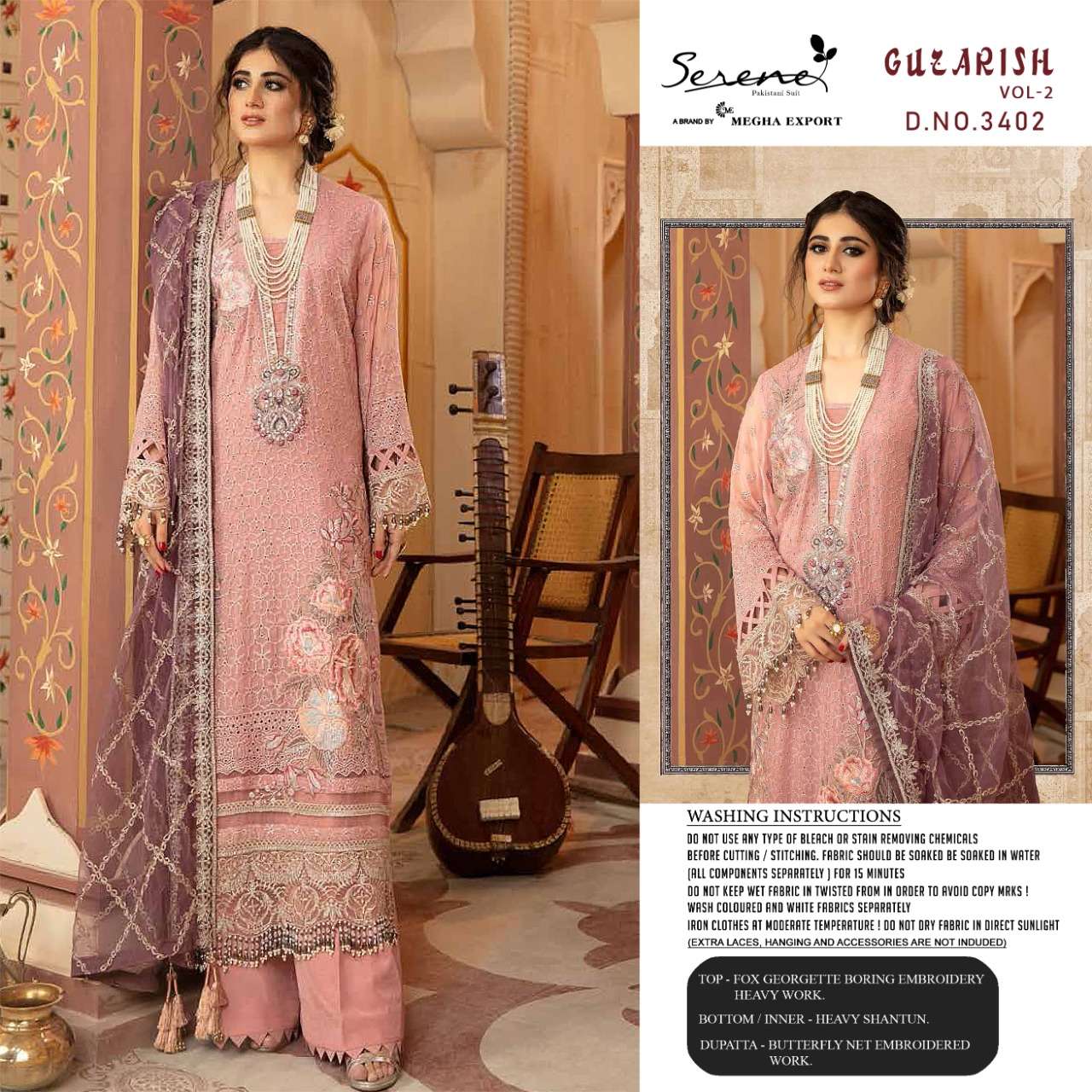 Serene Guzarish  vol 2 Georgette  Pakistani Salwar Kameez catalog 