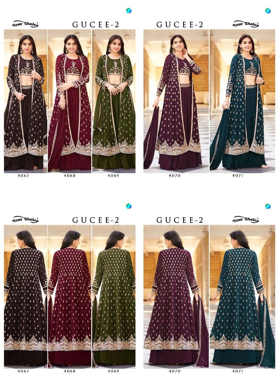 Your Choice Gucee Vol 2 Georgette Wear Designer Salwar Suits Catalog