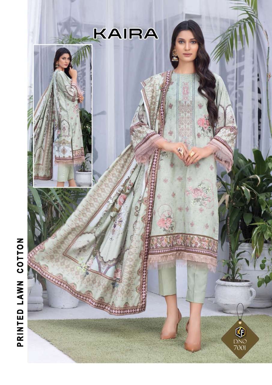 Keval Fab Kaira Vol 7 Karachi Cotton Dress Materials Catalog
